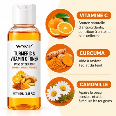Lotion Tonique Curcuma Vitamine C WWP 100 ml – Sénégal