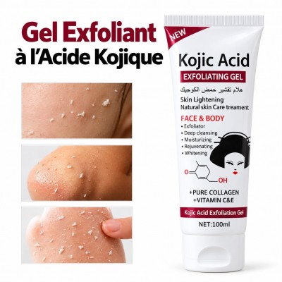 Gel Exfoliant Acide Kojique 100ml Visage & Corps | Dakar