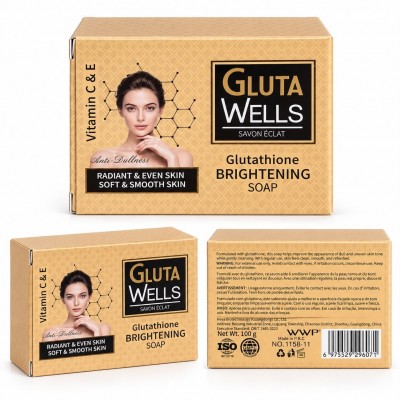 Savon éclaircissant Gluta Wells glutathion 100 g | Senbonsplans