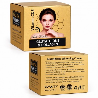Crème Éclaircissante Anti-Taches Gluta Wells 250 ml
