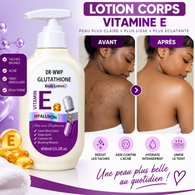 Lotion corporelle Glutathion Vitamine E DR·WWP 450 ml– Dakar Sénégal