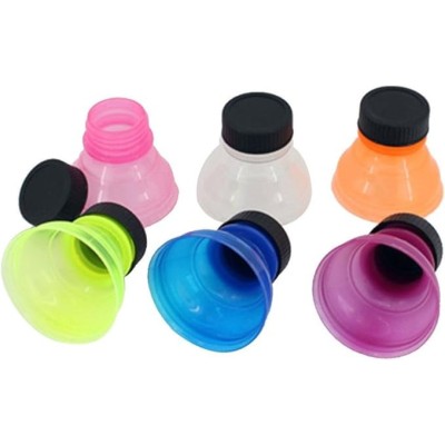 Lot de 6 bouchons d'étanchéité réutilisables pour bouteille de soda