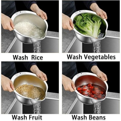 Bol À Laver Le Riz Avec Passoire