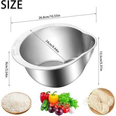 Bol À Laver Le Riz Avec Passoire