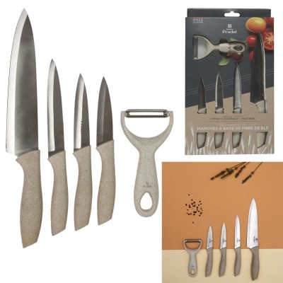 Coffret de 4 couteaux et 1 éplucheur
