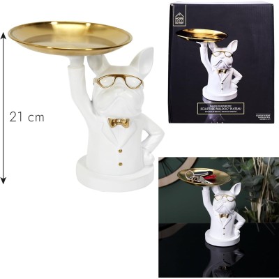 Sculpture Bulldog Plateau Vide Poche
