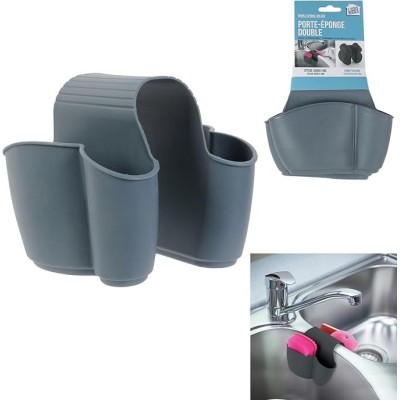 Porte éponge Double spécial Double bac d'évier