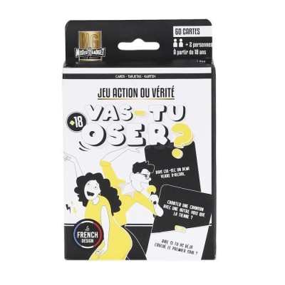 Jeu de Cartes Vas-Tu Oser x60 – Action ou Vérité Adultes