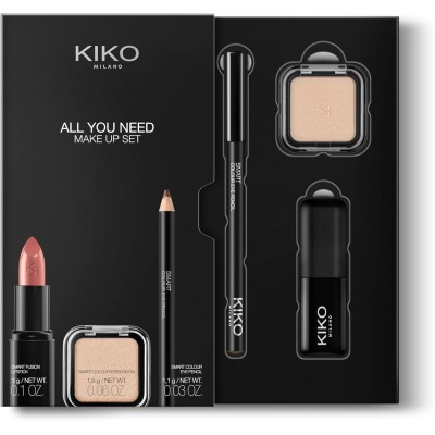 KIKO Milano, Kit De Maquillage : Rouge À Lèvres, Ombre À Paupières Et Crayon Yeux