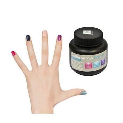 Pot retire vernis à ongles soins manucure des mains