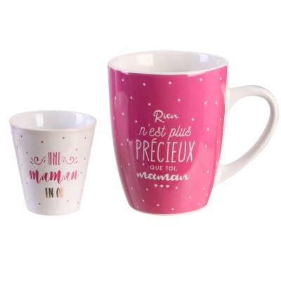 Coffret Mug et Tasse Espresso – Idée Cadeau Fête des Mères