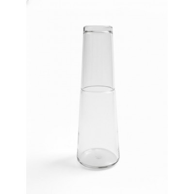 Carafe à Eau de Chevet et Verre Gravé "Élixir Maison"