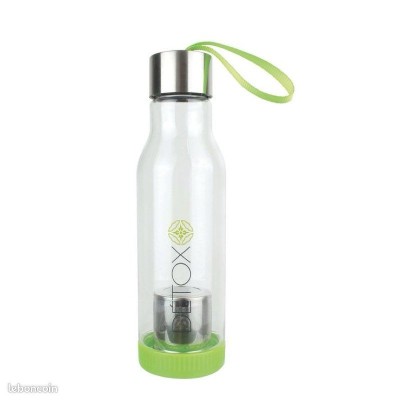 Bouteille en Verre avec Infuseur – Boissons Détox