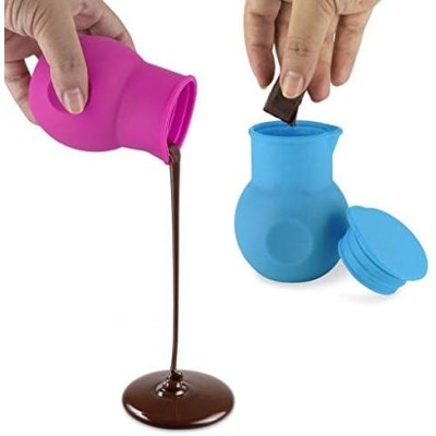 Pot à fondue chocolat silicone spécial micro-ondes