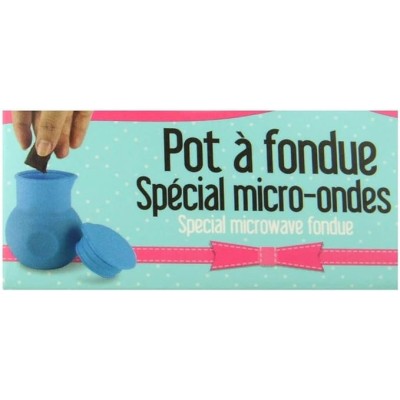 Pot à fondue chocolat silicone spécial micro-ondes
