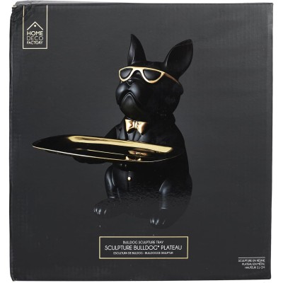 Sculpture Deco Bulldog Noir...