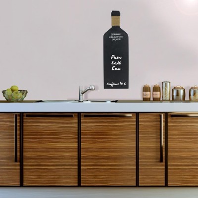 Ardoise mémo en forme de bouteille